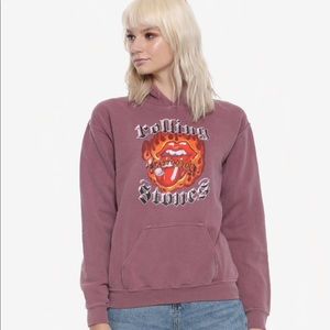 Rolling Stones Faded Red Hoodie NWT Large HotTopic